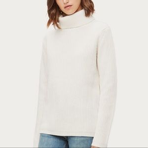 Jenni Kayne Cashmere Turtleneck Ivory Small